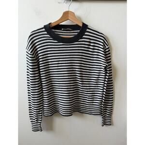 Everlane black/white striped sweater women's size XXS